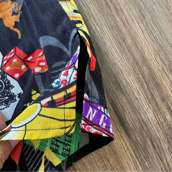 Andrade Hawaiian Shirt Mens XL Casino Cards Slots All Over Print Button Up Vegas - Picture 4 of 9
